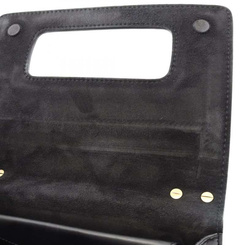 Christian Dior J'ADIOR 鏈條肩背包，黑色皮革，金色五金，二手女款-5