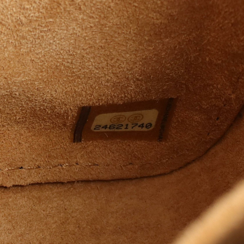 香奈兒 (CHANEL) 絎縫雙蓋鏈條肩背包，黑色皮革，金色五金，二手女款-4