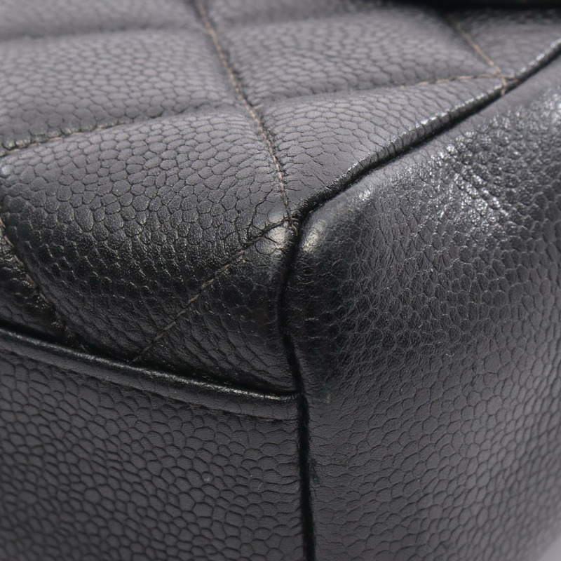 香奈兒 (CHANEL) 絎縫鏈條肩挎包，小牛皮材質，黑色，金色五金，二手女款-7