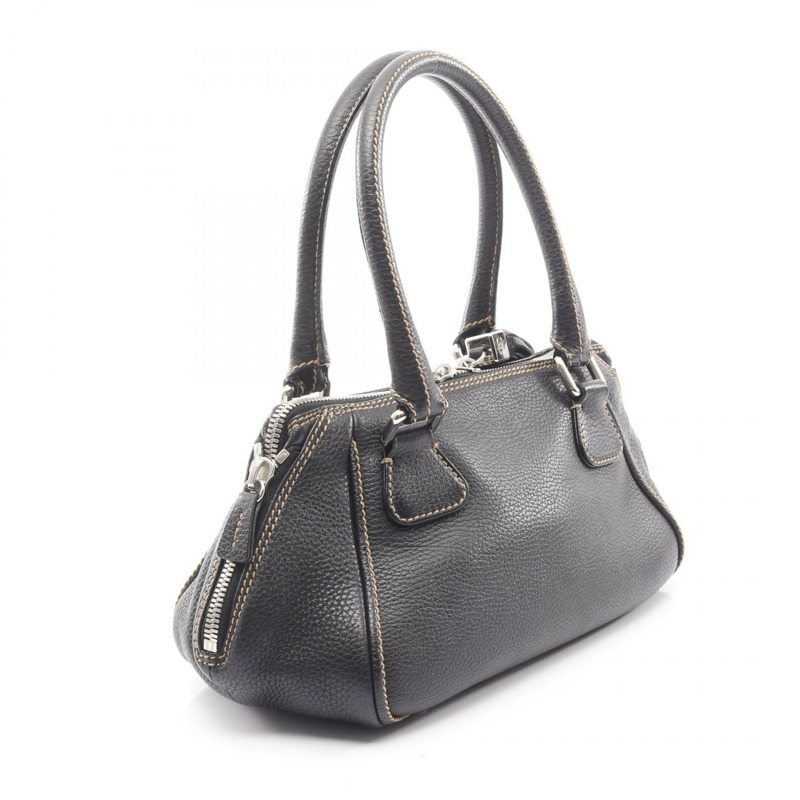 香奈兒黑色流蘇皮革單肩手提包，二手女士款-1