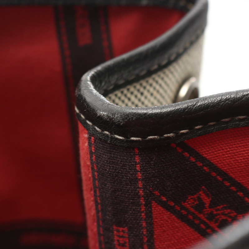 愛馬仕 Garden Party PM Bolduc Ribbon 手提包 Toile H 米白黑 SHW-5