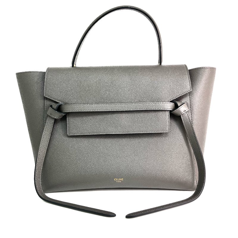 ☆ Celine 思琳 Grey Calfskin Mini Belt Bag 2Way Bag 灰色小牛皮兩用袋 - 257027401-1