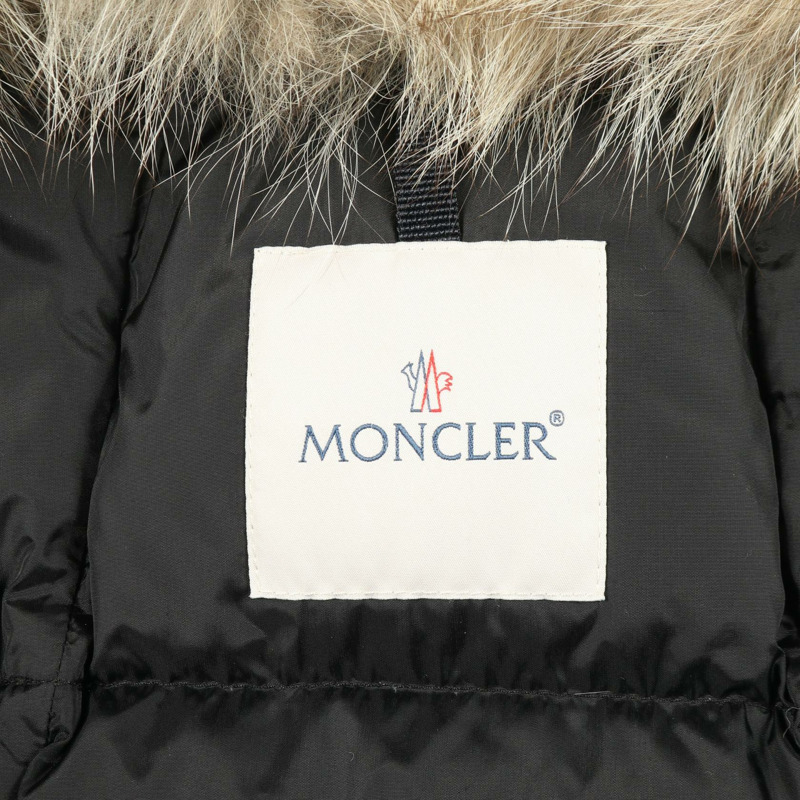MONCLER HIRONDELLE 羽絨外套 尼龍 黑色 二手 女款-2