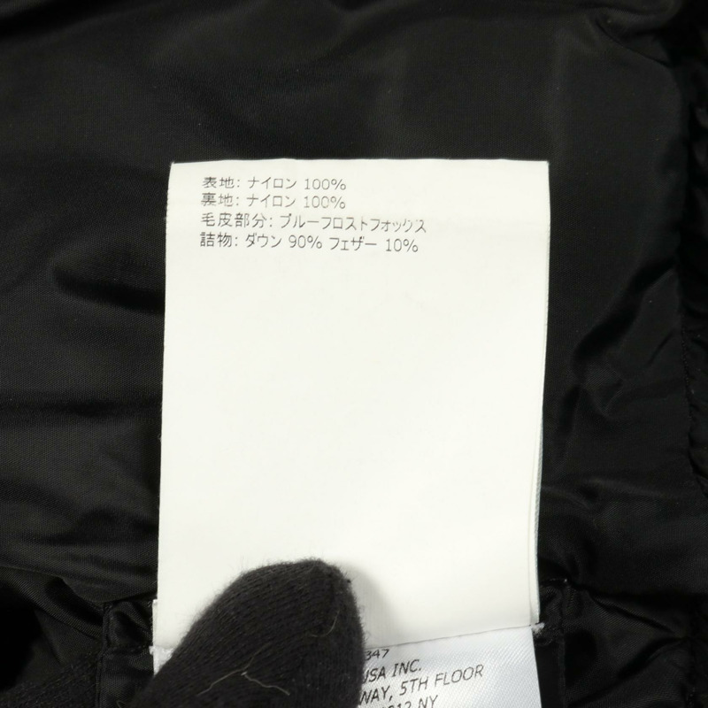 MONCLER HIRONDELLE 羽絨外套 尼龍 黑色 二手 女款-4