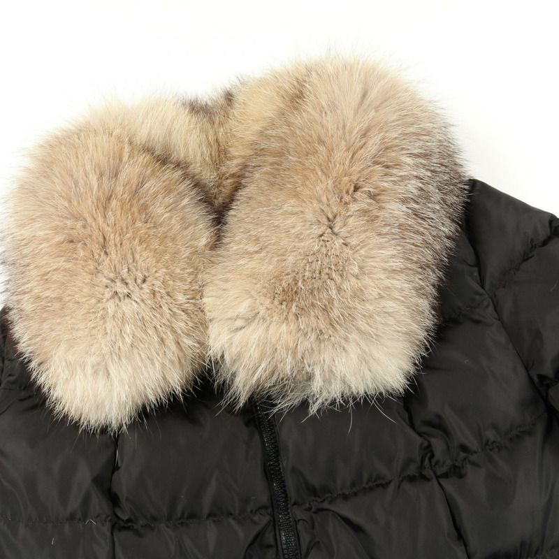 MONCLER HIRONDELLE 羽絨外套 尼龍 黑色 二手 女款-5