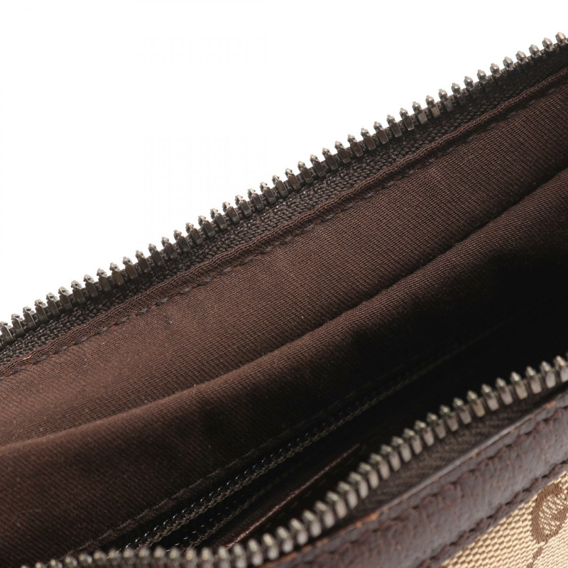 GUCCI Sherry系列單肩斜背包 122790 GG帆布皮革 米色 二手-4