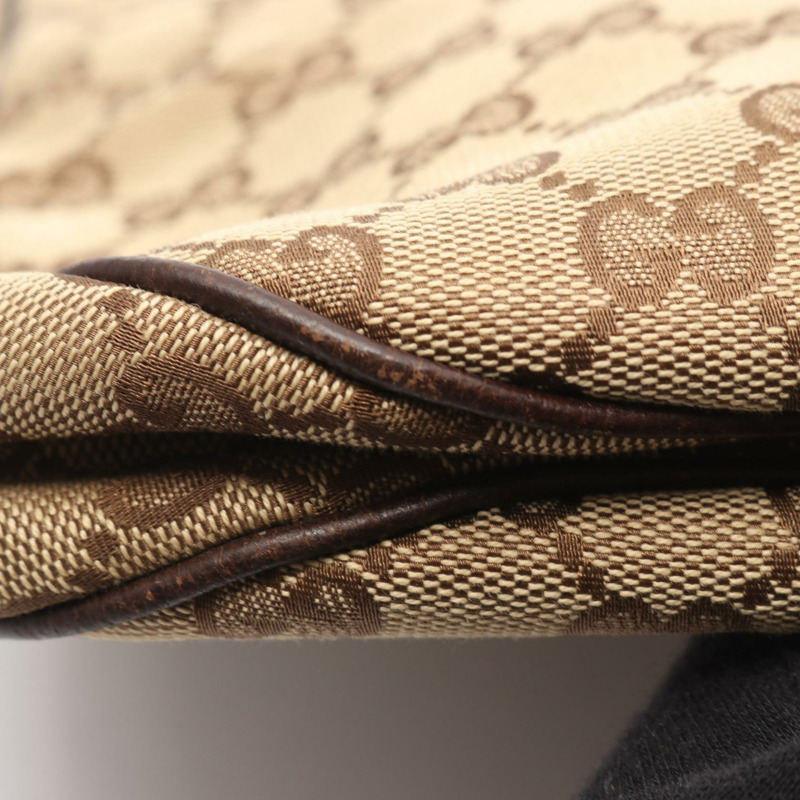 GUCCI Sherry系列單肩斜背包 122790 GG帆布皮革 米色 二手-6