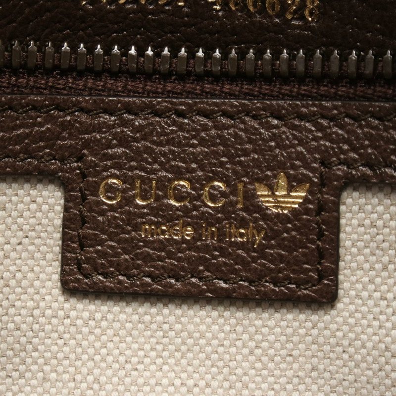 GUCCI adidas 迷你旅行包 GG 水晶斜背包 702397 帆布皮革-3