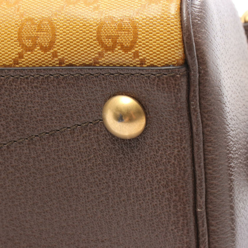 GUCCI adidas 迷你旅行包 GG 水晶斜背包 702397 帆布皮革-4