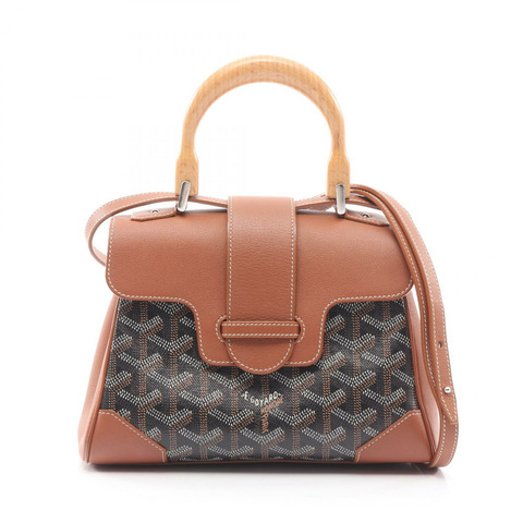 GOYARD Saigon Mini 斜背包 SAIGONMINTY01CL03P 帆布皮革 黑色