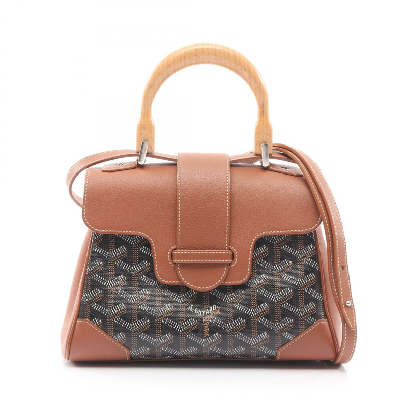 GOYARD Saigon Mini 斜背包 SAIGONMINTY01CL03P 帆布皮革 黑色-0