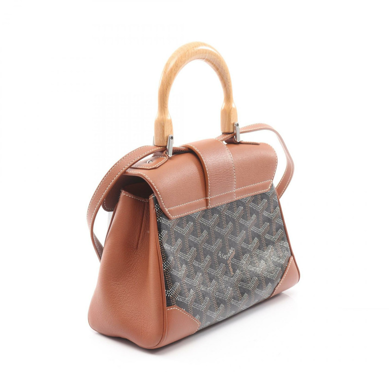 GOYARD Saigon Mini 斜背包 SAIGONMINTY01CL03P 帆布皮革 黑色-1