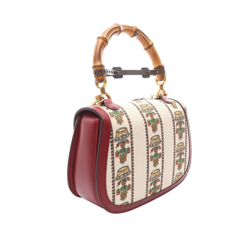 GUCCI MUSIC IS MINE 竹節單肩手提包 679632 帆布皮革 多色-1