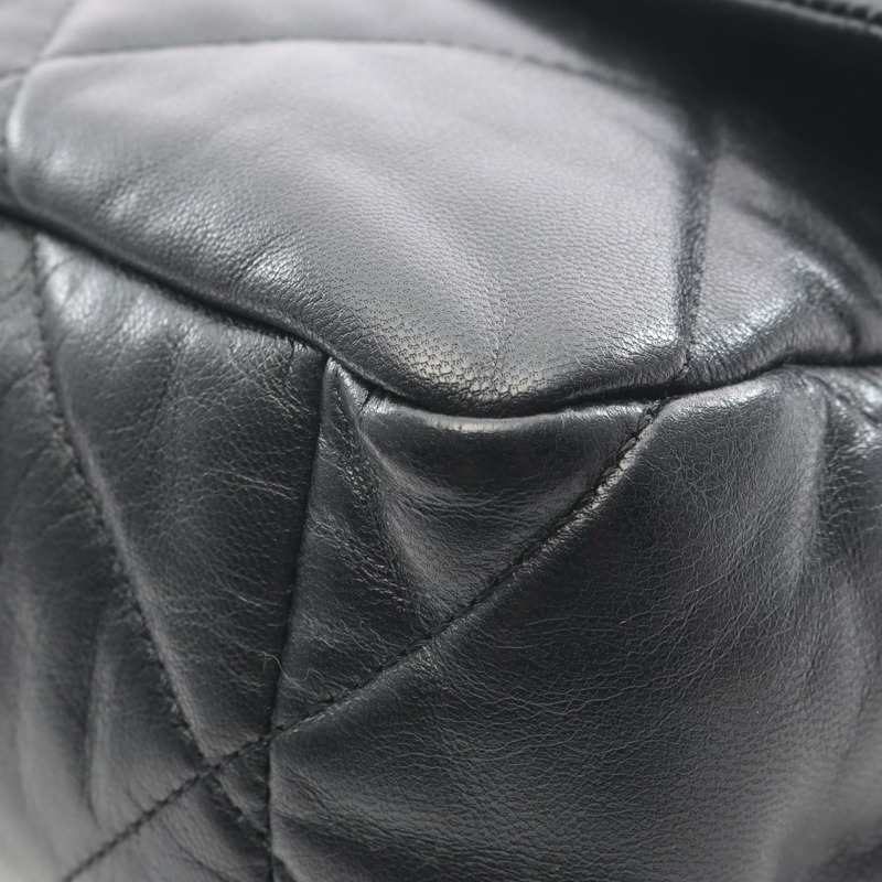 CHANEL 19 dix-neuf 馬特拉斯鏈斜背包 AS1161 小羊皮 黑色-6