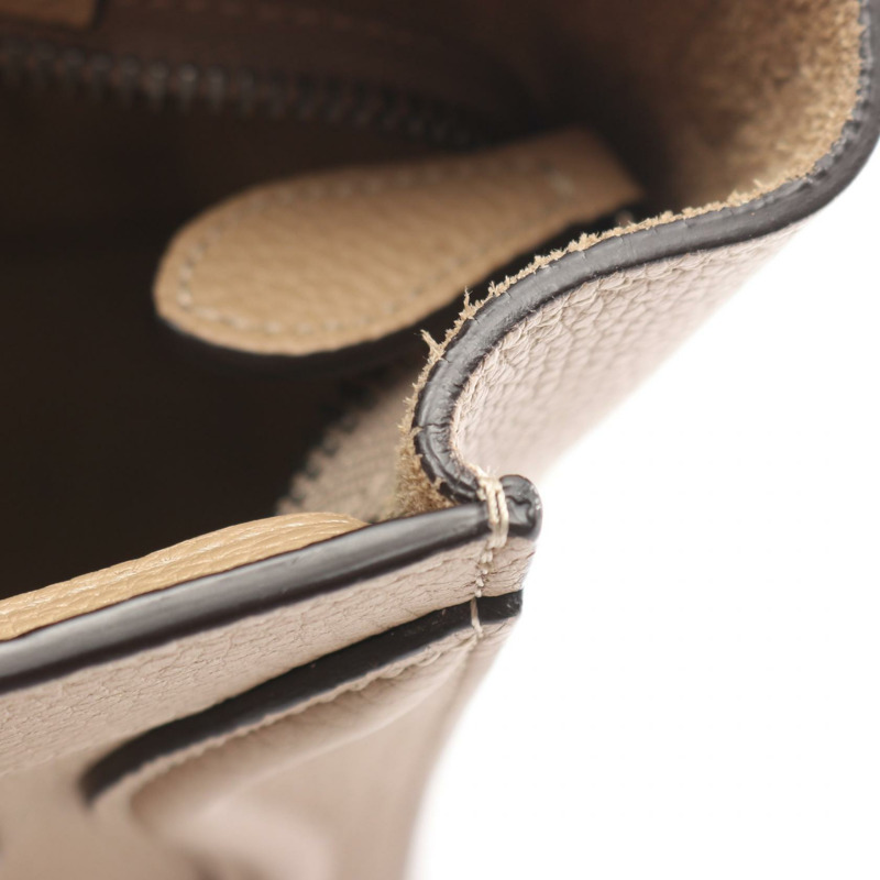 CELINE Luggage Nano Shopper 單肩斜背包 168243 皮革 米色 二手-4