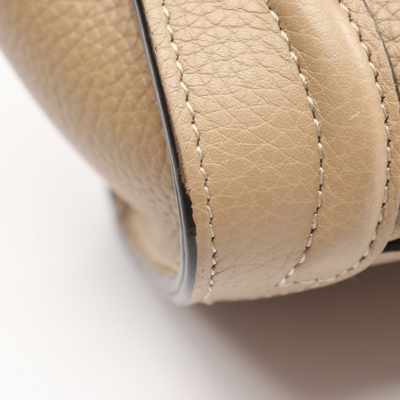 CELINE Luggage Nano Shopper 單肩斜背包 168243 皮革 米色 二手-7