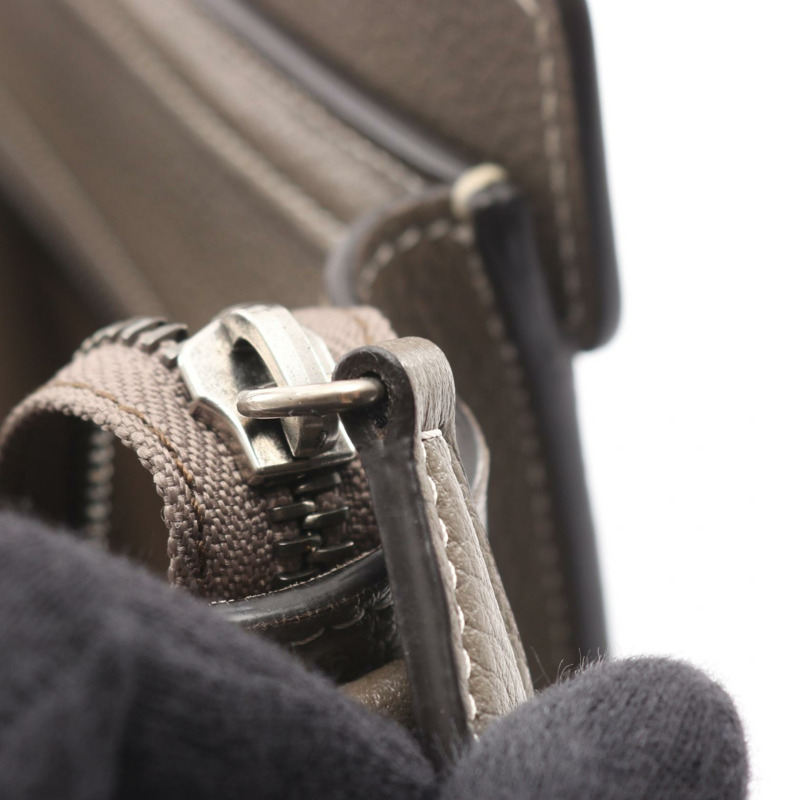 CELINE Luggage Nano Shopper 單肩斜背手提包，灰色皮革，二手女款-8