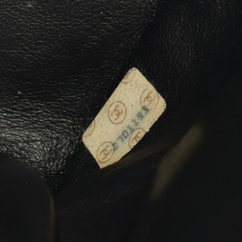 香奈兒 (CHANEL) 絎縫 Diana 翻蓋鏈條肩背斜背包 黑色皮革 金色五金 二手-4