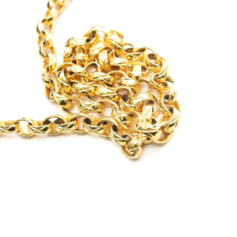 香奈兒 (CHANEL) 絎縫 Diana 翻蓋鏈條肩背斜背包 黑色皮革 金色五金 二手-9