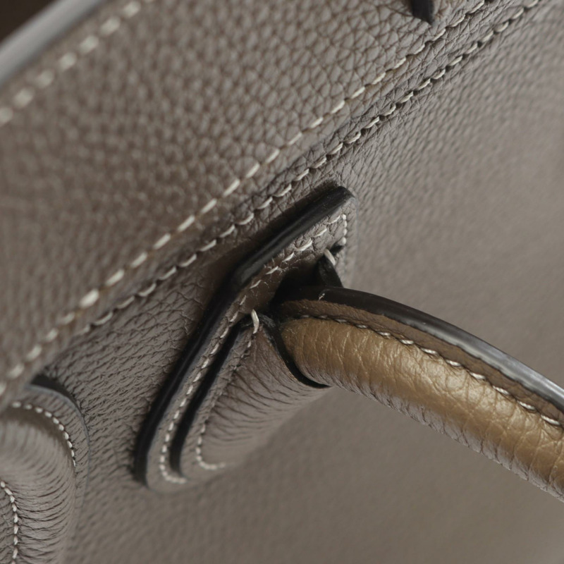 CELINE Luggage Nano Shopper 單肩斜背手提包，灰色皮革，二手女款-5