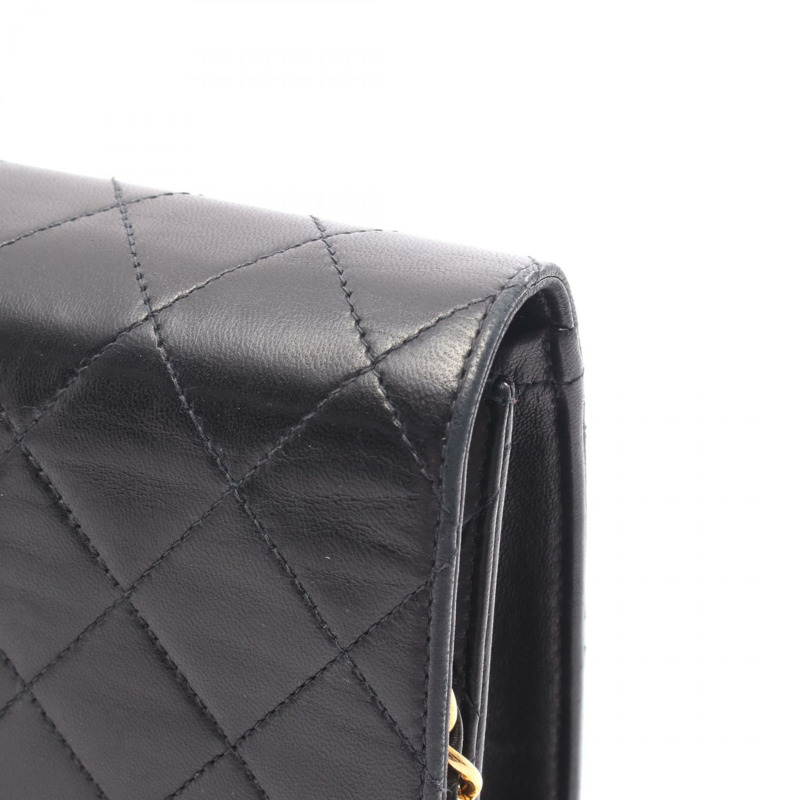 香奈兒 (CHANEL) 絎縫鏈條肩背包 A03570 羊皮 黑色 GHW 二手 女士-7