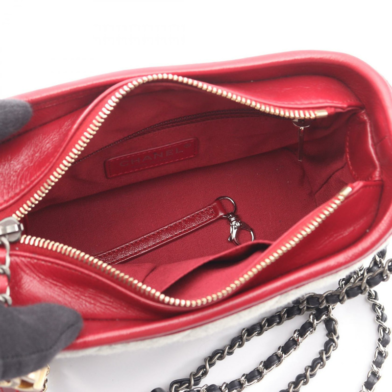 香奈兒 Gabrielle de Chanel 小號 Hobo 鏈條肩背包 A91810 羊毛皮革 CC-2