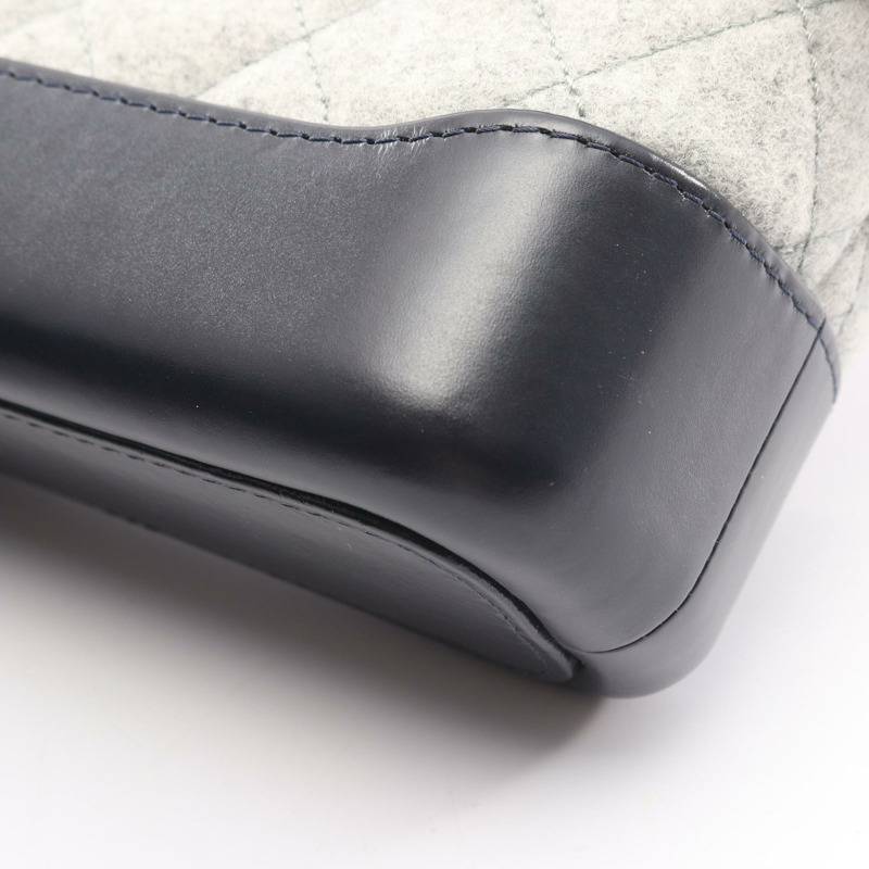 香奈兒 Gabrielle de Chanel 小號 Hobo 鏈條肩背包 A91810 羊毛皮革 CC-5