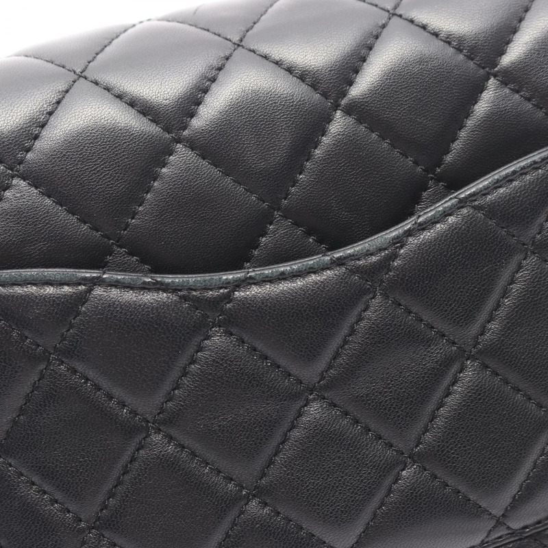 香奈兒 (CHANEL) 絎縫鏈條單背包 AS1786 羊皮 黑色 金色五金 二手 女士-9