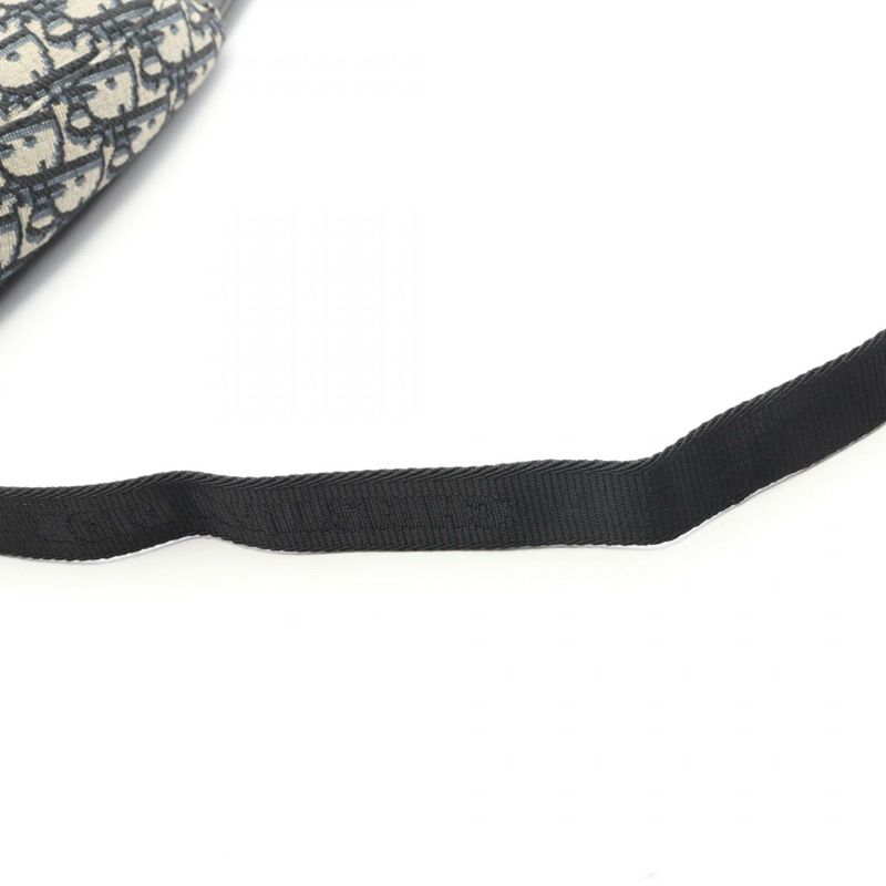 Christian Dior SCARAB Oblique 斜背包 帆布皮革海軍藍 BK 二手-5