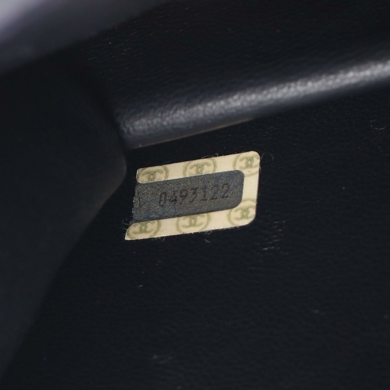 香奈兒 (CHANEL) 絎縫迷你鏈條肩背包，羊皮，海軍藍，金色五金，二手，女士 CC-4