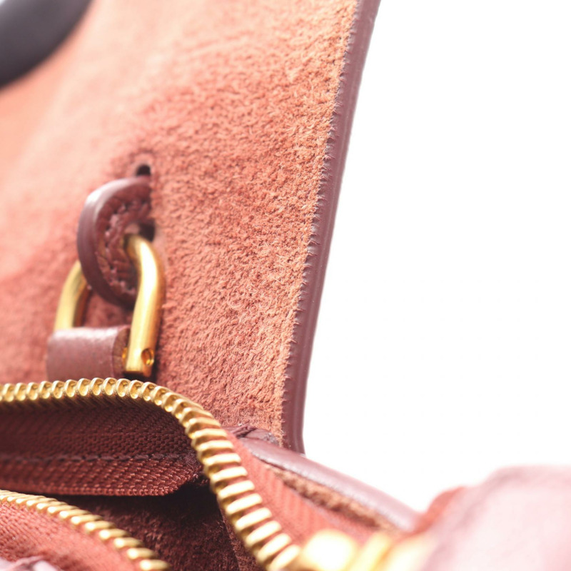 CELINE BELT NANO 單肩斜背包 皮革 波爾多紅 二手 女士-5