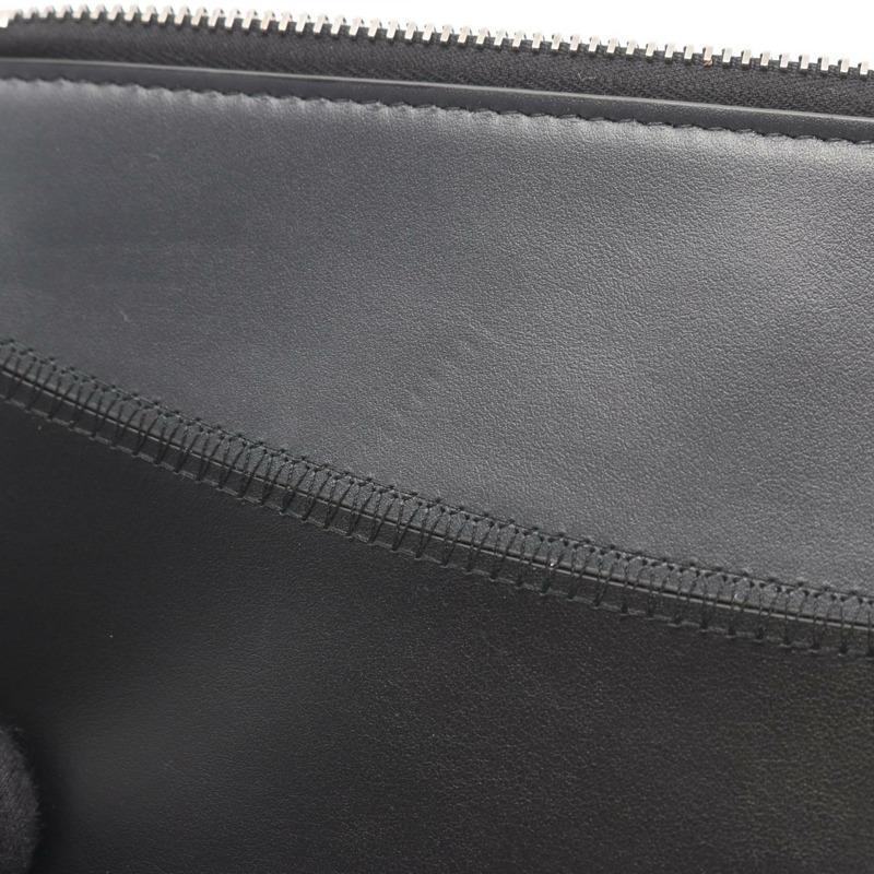 Christian Dior 商務手拿包，皮革材質，黑色，附logo，灰色，二手，男士款-6