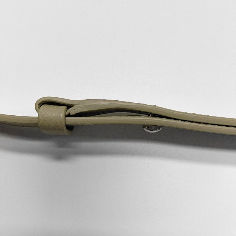 BURBERRY B Clip迷你綠色牛皮單肩包銀色五金-10