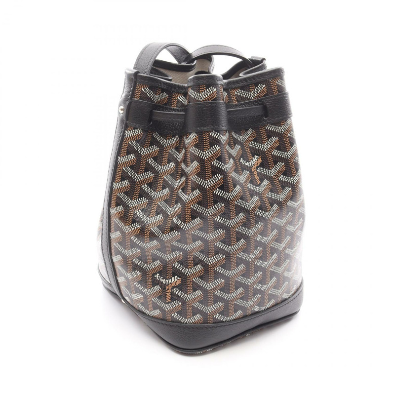 GOYARD Petit Flot 肩斜背包 PEFLOTPMLTY01CL01P 帆布 皮革 二手-1