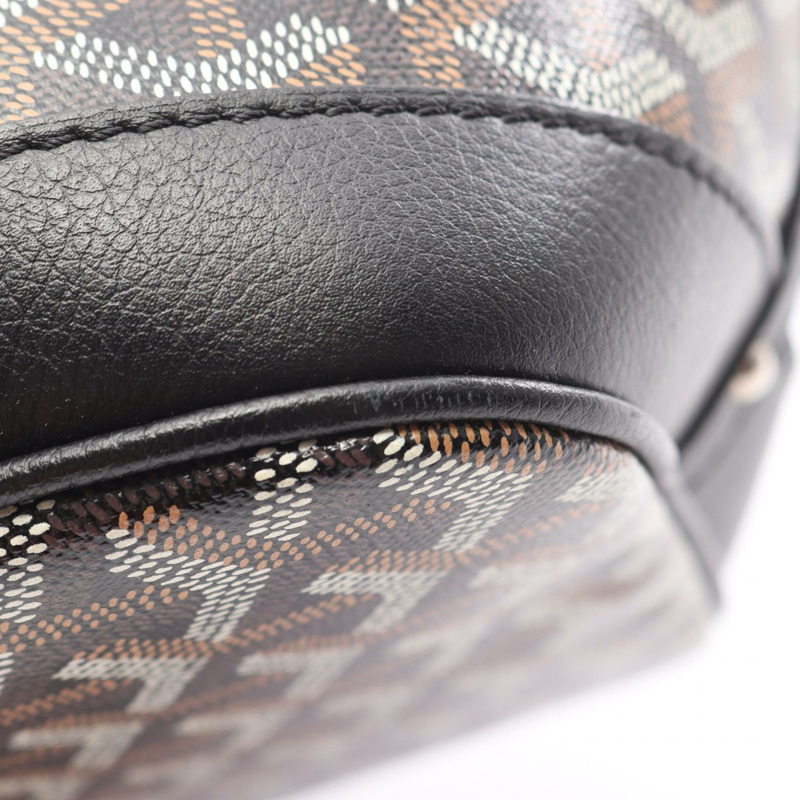 GOYARD Petit Flot 肩斜背包 PEFLOTPMLTY01CL01P 帆布 皮革 二手-4