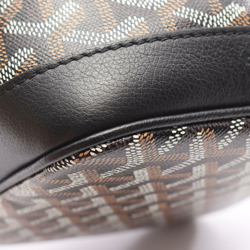 GOYARD Petit Flot 肩斜背包 PEFLOTPMLTY01CL01P 帆布 皮革 二手-5