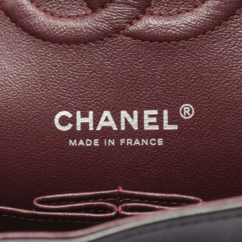 香奈兒 (CHANEL) Matelasse W 翻蓋鏈條單背包 A01112 黑色皮革 SHW 二手-3