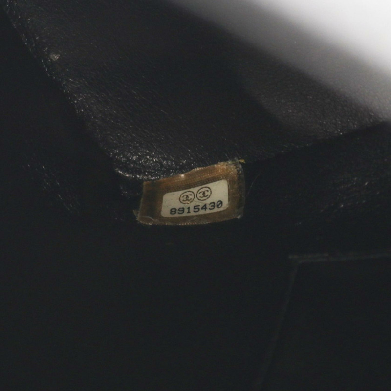 香奈兒 (CHANEL) Medallion 手提包，粒面小牛皮，黑色，二手，女士，金色五金，CC Coco-4