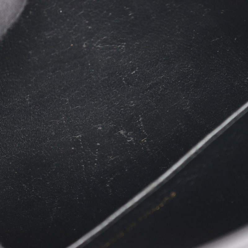 香奈兒 (CHANEL) Medallion 手提包，粒面小牛皮，黑色，二手，女士，金色五金，CC Coco-11