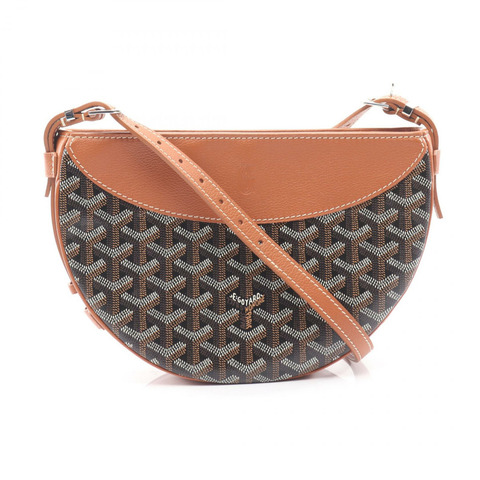 GOYARD Hirondelle 單肩包，帆布皮革，棕色、黑色、白色，二手，女士款