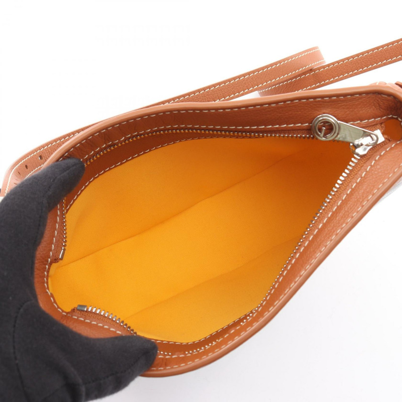 GOYARD Hirondelle 單肩包，帆布皮革，棕色、黑色、白色，二手，女士款-2