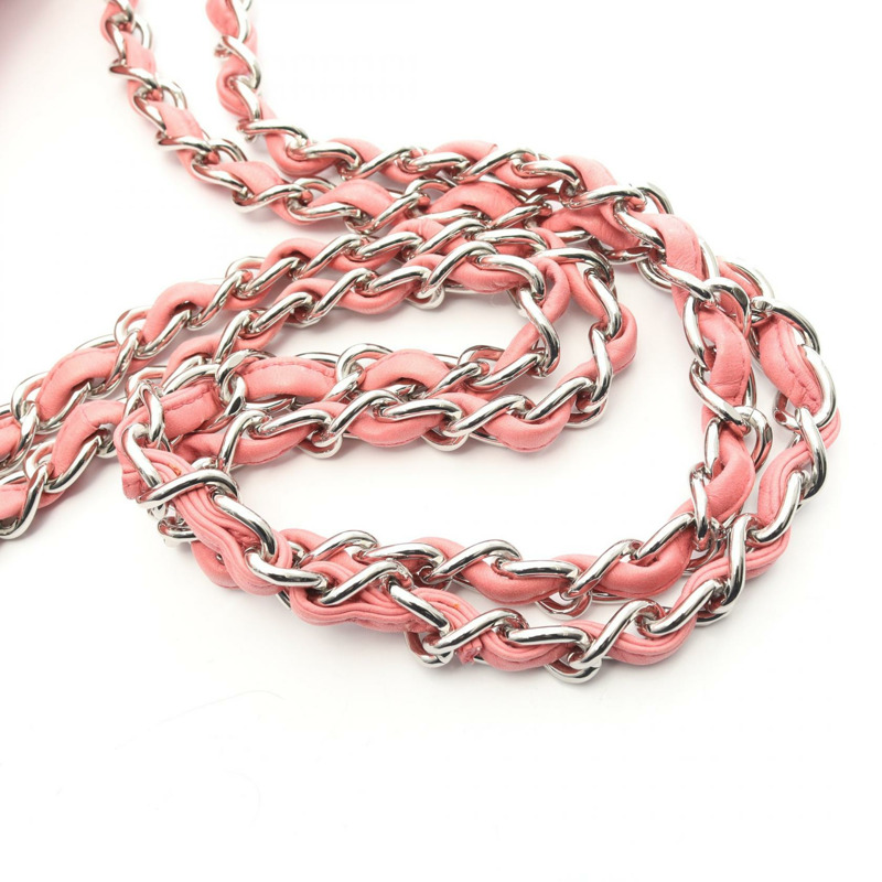 香奈兒 Deca Matelasse 30 經典大號 W 翻蓋鏈條肩背包 A58600 皮革-10