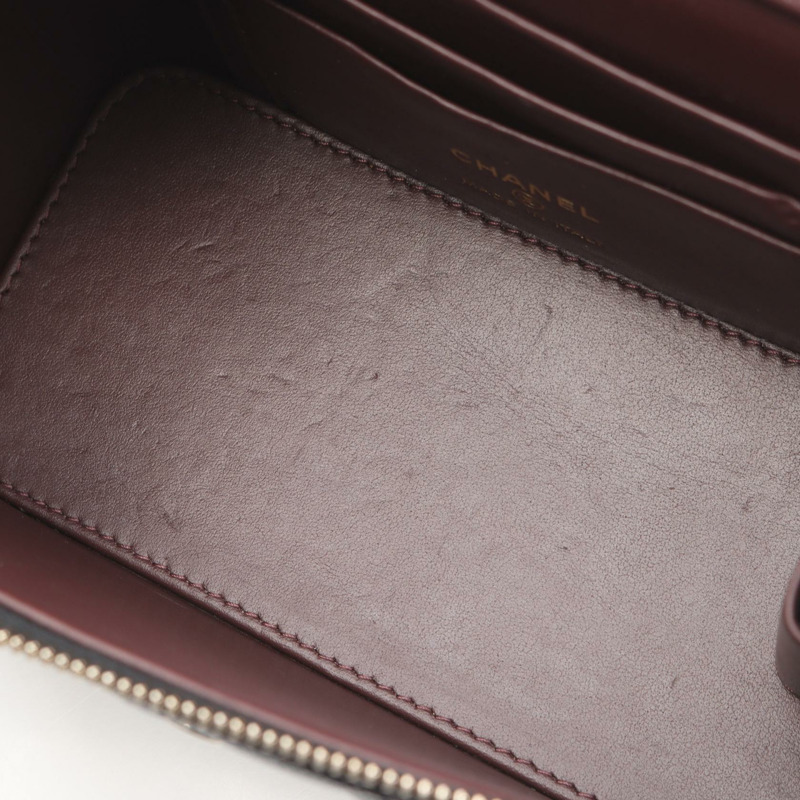 香奈兒 (CHANEL) Matelasse 小號 Vanity Chain 單肩斜背包 AP1341 黑色皮革-12