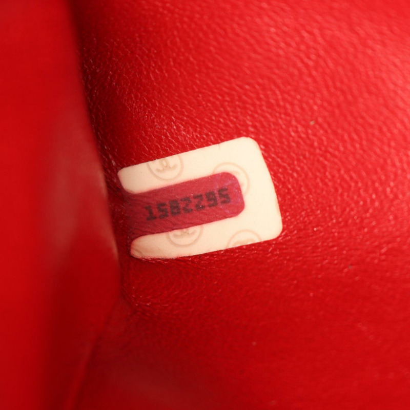 香奈兒 (CHANEL) 鏈條肩背包，紅色麂皮絨面革，金色五金，二手女士 Coco CC-4