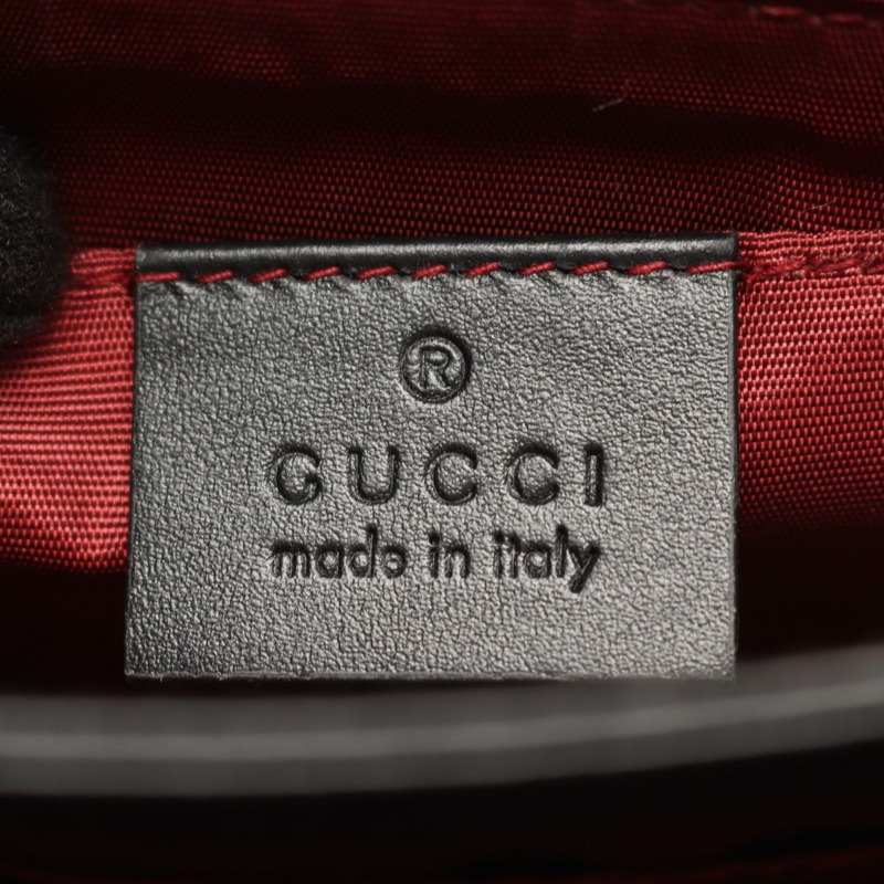 GUCCI Zumi 馬銜扣斜背包 576388 黑色皮革 二手 女士-3