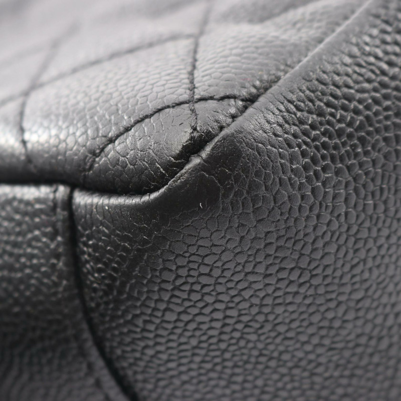 香奈兒 (CHANEL) Matelasse Grand Shopping GST 單肩手提包 A50995 黑色皮革二手-5