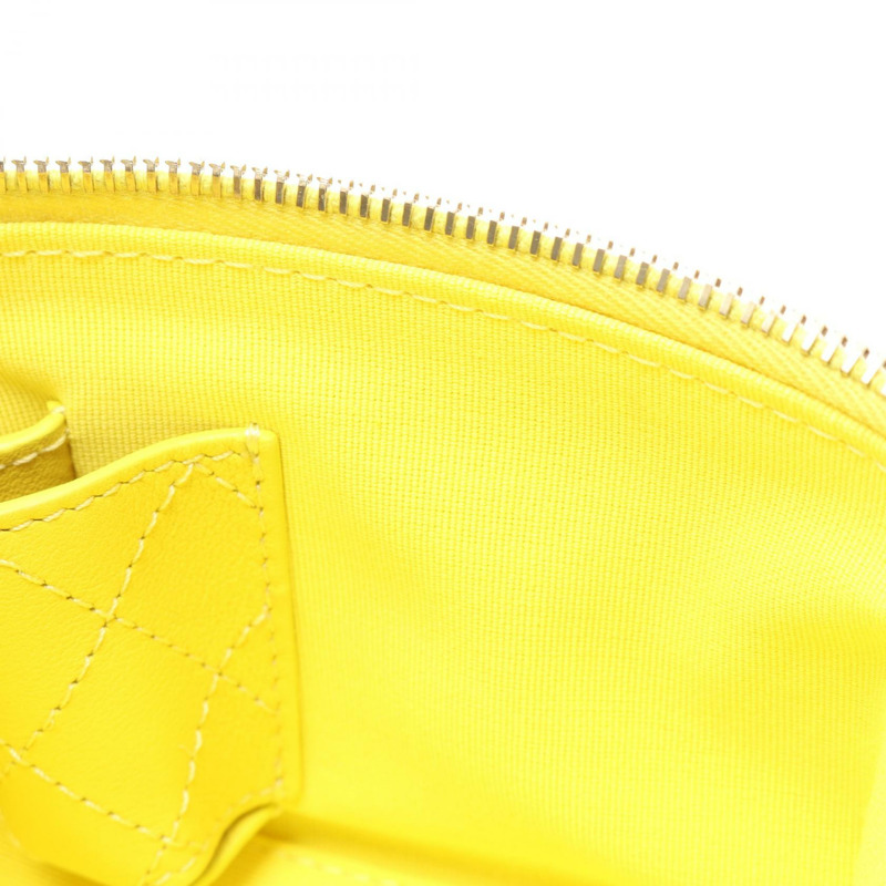 香奈兒 (CHANEL) 絎縫鏈條肩挎包 AS3228 黃色皮革二手金色五金 CC-5