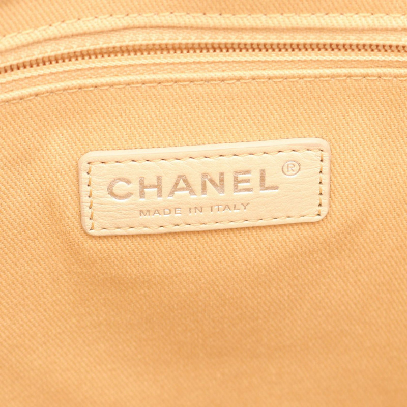 香奈兒 (CHANEL) 絎縫水桶肩背包 AS0577 羊皮 白色 二手 SHW CC-3