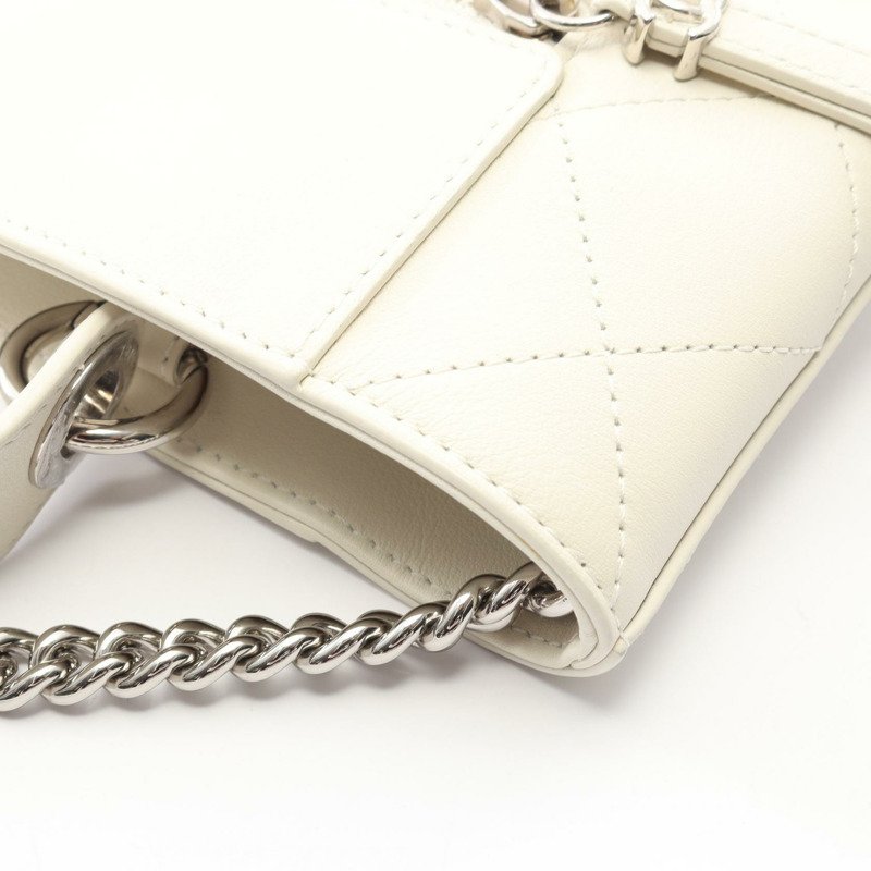 香奈兒 (CHANEL) 絎縫水桶肩背包 AS0577 羊皮 白色 二手 SHW CC-6