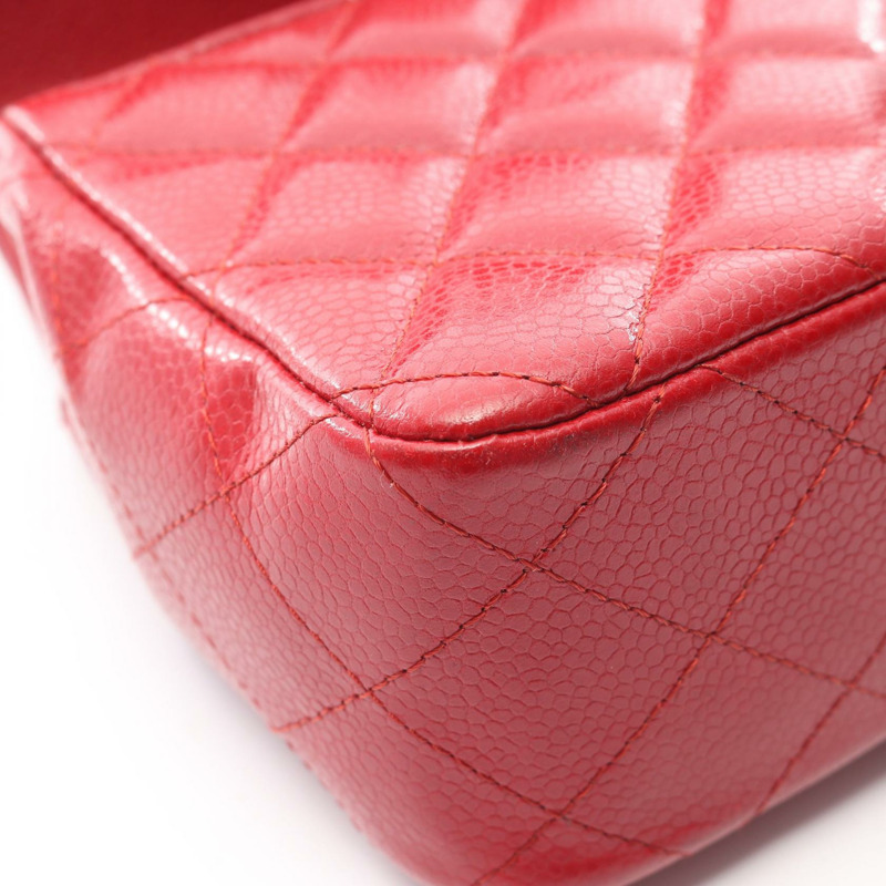 香奈兒 (CHANEL) 迷你絎縫 20 鏈條斜背包 A69900 紅色皮革 SHW-7